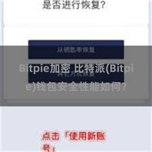 Bitpie加密 比特派(Bitpie)钱包安全性能如何？